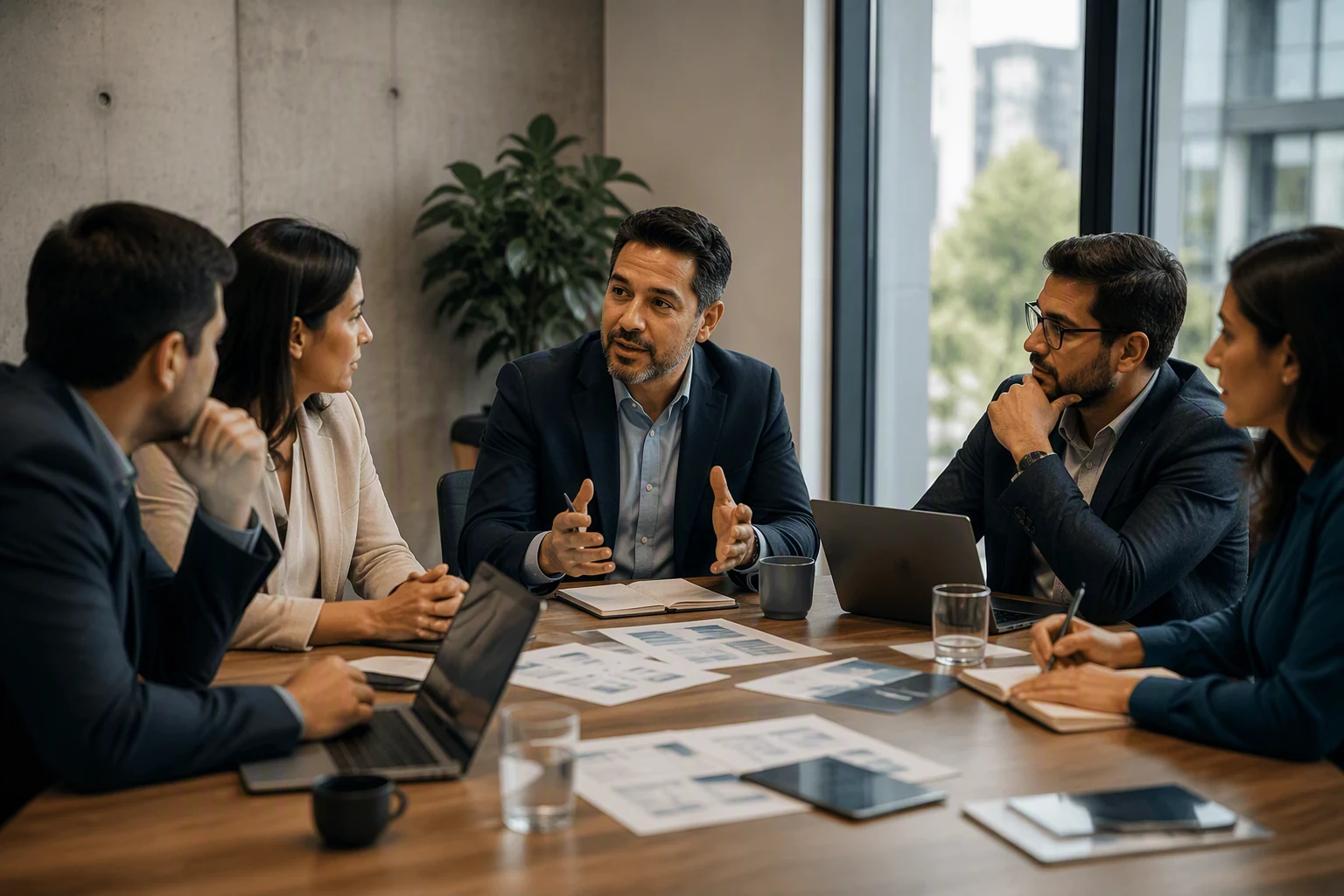Sesión de venta consultiva entre varios decisores